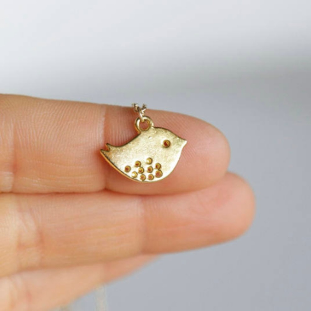 ๐ธ Gold Bird Necklace/Bracelet/Anklet, Handmade ๐ธ - Picture 4 of 5
